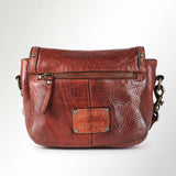 Spaghetti Western Swc149Cg Envelope Vintage Handmade Drum Dyed Genuine European Cowhide Leather Women Bag Western Handbag Purse