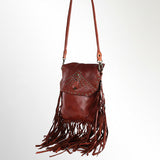 Spaghetti Western Swc150Cg  Messenger Vintage Handmade Drum Dyed Genuine European Cowhide Leather Women Bag Western Handbag Purse