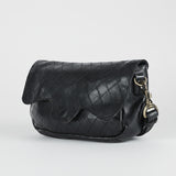 Spaghetti Western Swc151Blk Envelope Vintage Handmade Drum Dyed Genuine European Cowhide Leather Women Bag Western Handbag Purse