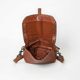 Spaghetti Western Swc155Cg Envelope Vintage Handmade Drum Dyed Genuine European Cowhide Leather Women Bag Western Handbag Purse