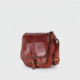 Spaghetti Western Swc157Bcg Cross Body I Vintage Handmade Drum Dyed Genuine European Cowhide Leather Women Bag Western Handbag Purse