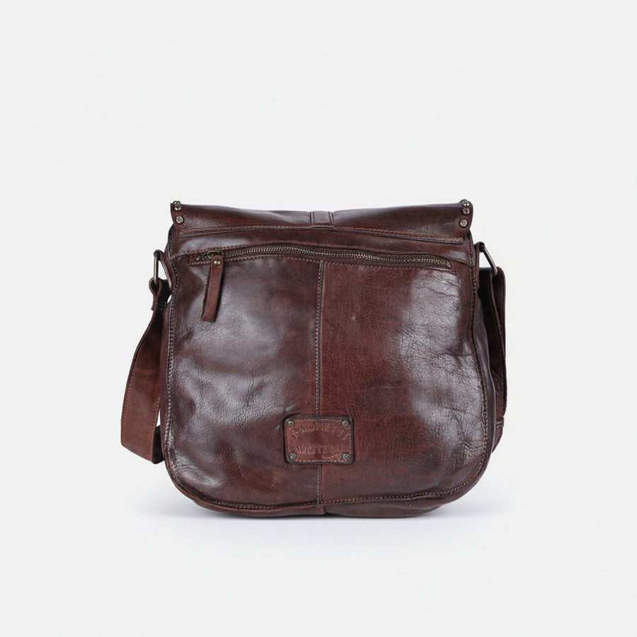 Spaghetti Western Swc157Acg Cross Body I Vintage Handmade Drum Dyed Genuine European Cowhide Leather Women Bag Western Handbag Purse
