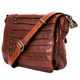 Spaghetti Western Swc158Cg Cross Body I Vintage Handmade Drum Dyed Genuine European Cowhide Leather Women Bag Western Handbag Purse