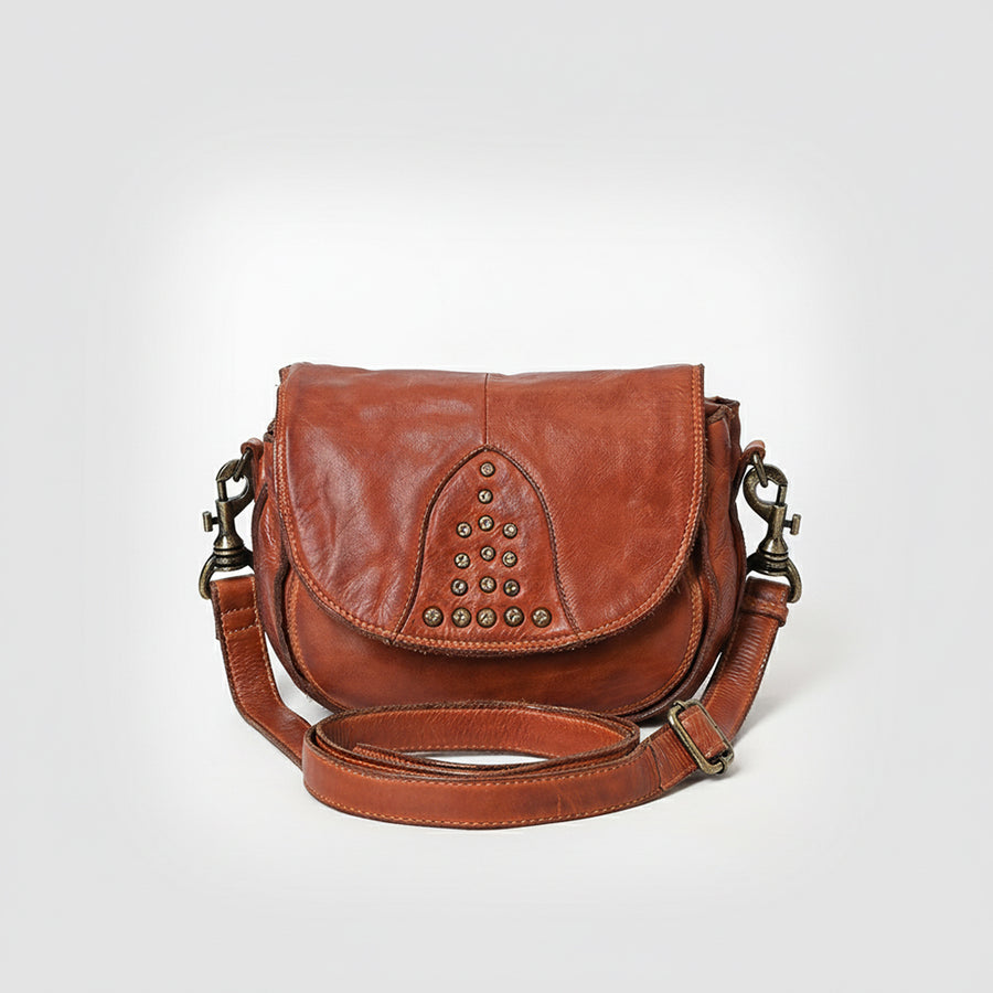 Spaghetti Western Swc161Cg Cross Body I Vintage Handmade Drum Dyed Genuine European Cowhide Leather Women Bag Western Handbag Purse
