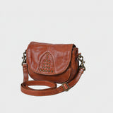 Spaghetti Western Swc161Cg Cross Body I Vintage Handmade Drum Dyed Genuine European Cowhide Leather Women Bag Western Handbag Purse