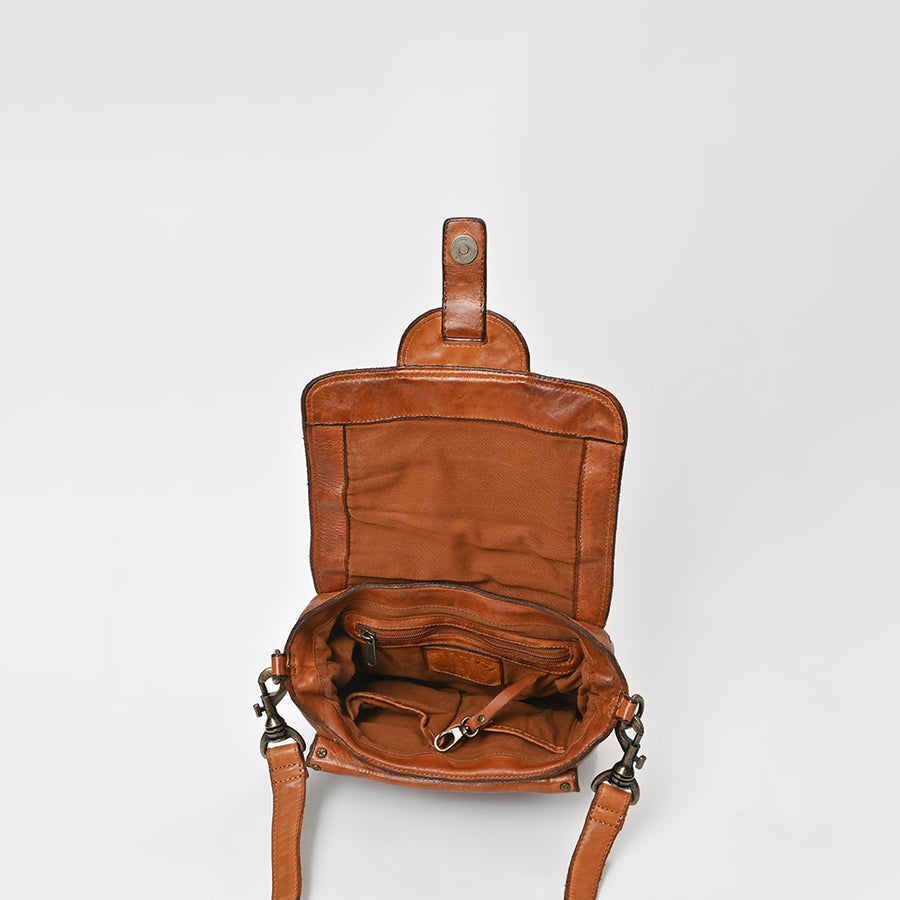 Spaghetti Western Swc162Tan Cross Body I Vintage Handmade Drum Dyed Genuine European Cowhide Leather Women Bag Western Handbag Purse