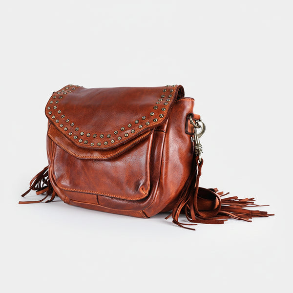 Spaghetti W. Swc164Atan Cross Body I Vintage Handmade Drum Dyed by Hilason – Cowboy and equestrian accessories