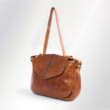 Spaghetti W. Swc165Tan Envelope Vintage Handmade Drum Dyed Genuine by Hilason – Cowboy and equestrian accessories