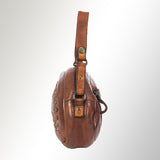 Spaghetti Western Swc167Cg Cross Body I Vintage Handmade Drum Dyed Genuine European Cowhide Leather Women Bag Western Handbag Purse