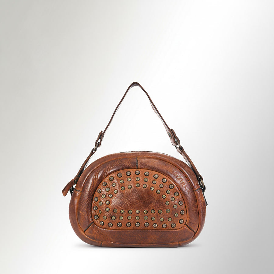 Spaghetti Western Swc167Cg Cross Body I Vintage Handmade Drum Dyed Genuine European Cowhide Leather Women Bag Western Handbag Purse