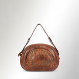 Spaghetti Western Swc167Cg Cross Body I Vintage Handmade Drum Dyed Genuine European Cowhide Leather Women Bag Western Handbag Purse