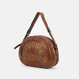 Spaghetti W. Swc167Cg Cross Body I Vintage Handmade Drum Dyed Genuine by Hilason – Cowboy and equestrian accessories