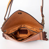 American Darling ADBGA168 Clutch Hand Tooled Genuine Leather Women Bag Western Handbag Purse