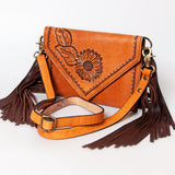 American Darling ADBGA168 Clutch Hand Tooled Genuine Leather Women Bag Western Handbag Purse