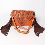 American Darling ADBGA169 Envelope Hand Tooled Genuine Leather Women Bag Western Handbag Purse