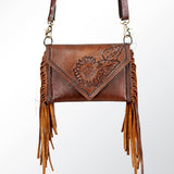 American Darling ADBGA171 Clutch Hand Tooled Genuine Leather Women Bag Western Handbag Purse