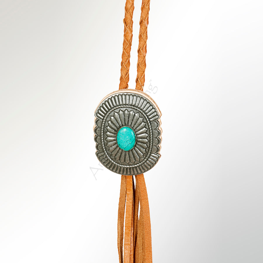 American Darling ADJW107A Braided Genuine Leather Jewelry Necklace by Hilason – Cowboy and equestrian accessories