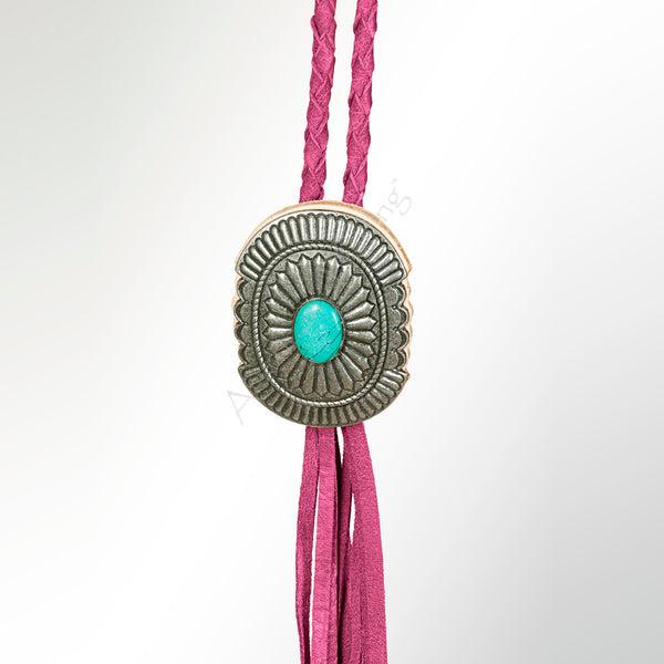 American Darling ADJW107E Braided Genuine Leather Jewelry Necklace by Hilason – Cowboy and equestrian accessories