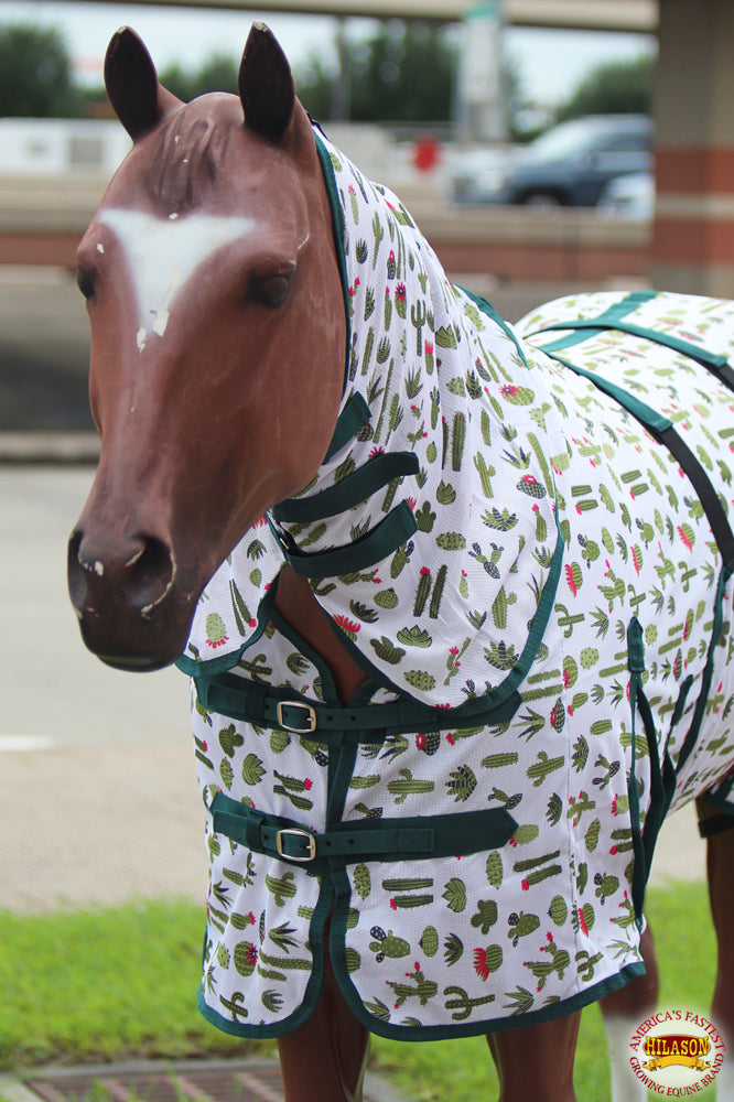 HILASON Horse Fly Sheet UV Protect Breathable Mesh Bug Mosquito Spring | Summer Horse Rug | Fly Rug