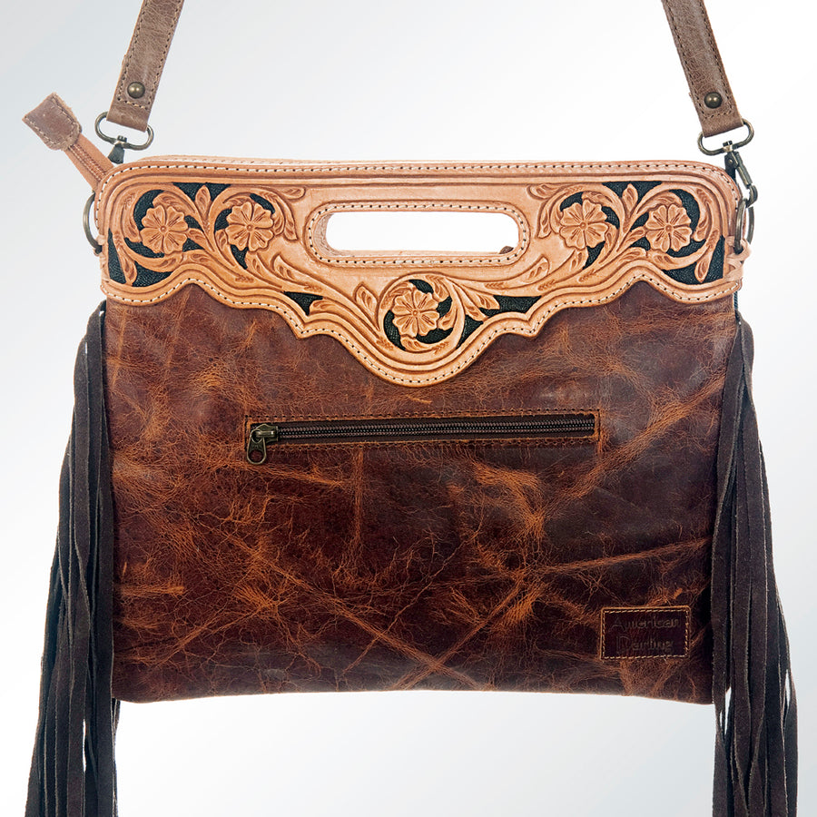 GIBGX158 American Darling Hand Tooled Genuine Leather Women Bag Western Handbag Purse