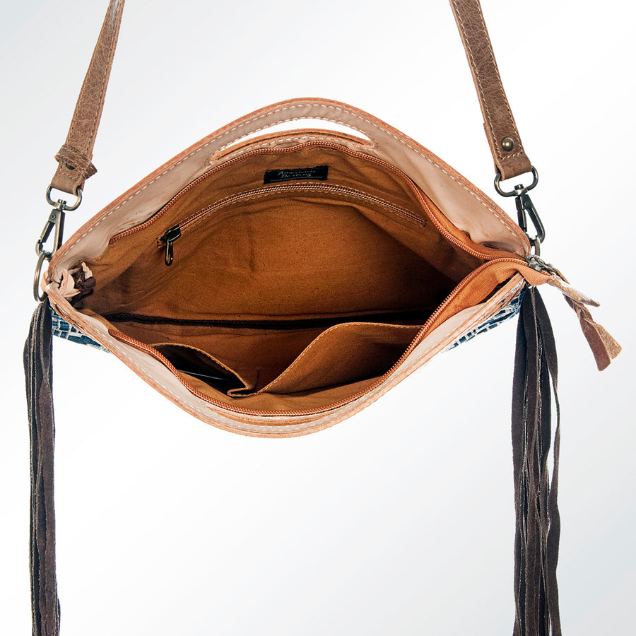 GIBGX158 American Darling Hand Tooled Genuine Leather Women Bag Western Handbag Purse