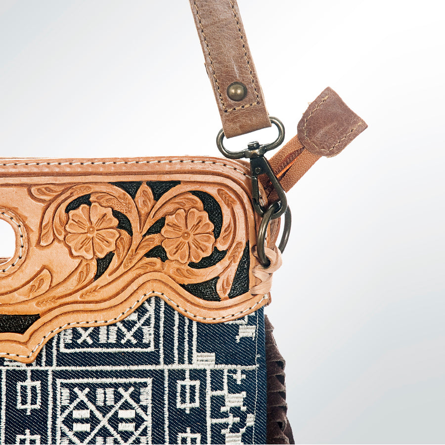 GIBGX158 American Darling Hand Tooled Genuine Leather Women Bag Western Handbag Purse