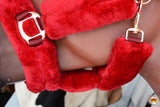 Hilason Comfort Fleece Nylon Horse Halter Maroon
