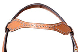 HILASON Western HorseConcho American Leather Headstall