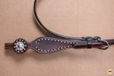 HILASON Western HorseConcho American Leather Headstall