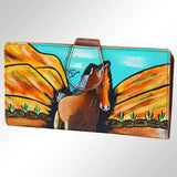 American Darling Wristlet Genuine Leather Women Bag Western Handbag Purse