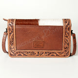 ADBG683 American Darling Hand Tooled Hair On Genuine Leather Women Bag Western Handbag Purse