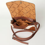 ADBG683 American Darling Hand Tooled Hair On Genuine Leather Women Bag Western Handbag Purse