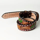 American Darling ADBLF112-L Beautifully Hand Tooled Genuine American Leather Belt Men and  Women