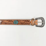 American Darling ADBLF114-L Beautifully Hand Tooled Genuine American Leather Belt Men and  Women