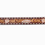 American Darling ADBLF119-L Beautifully Hand Tooled Genuine American Leather Belt Men and  Women