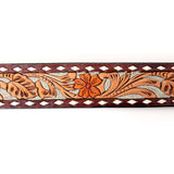 American Darling ADBLF120-L Beautifully Hand Tooled Genuine American Leather Belt Men and  Women