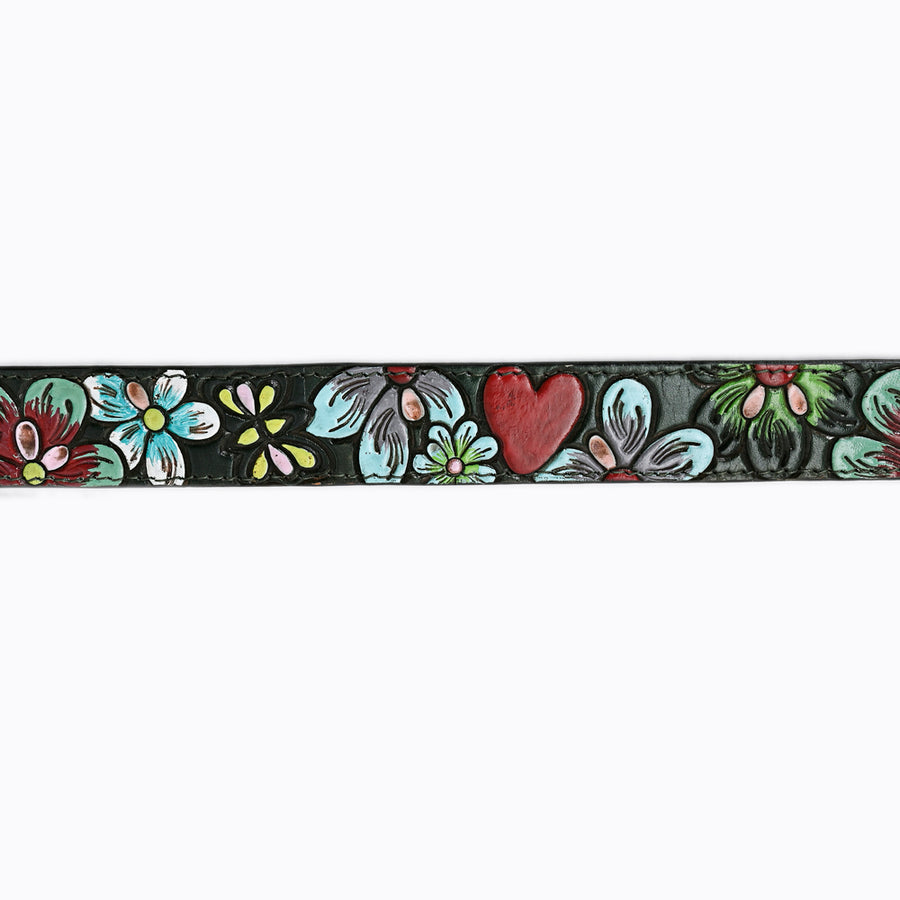 American Darling Beautifully Hand Tooled Tan Genuine Leather Belt Men and Women Western with Removable Buckle