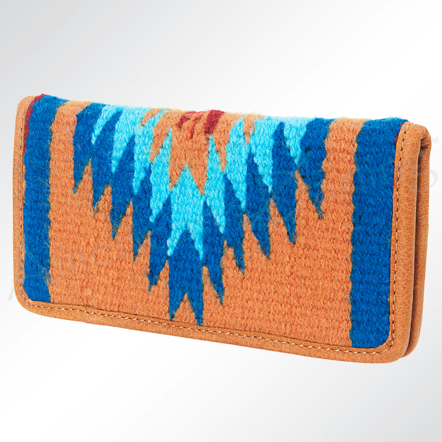 American Darling Western Clutch Bag Hand Tooled Floral Carved Genuine Vegetable Tanned Leather Purse with YKK Zipper