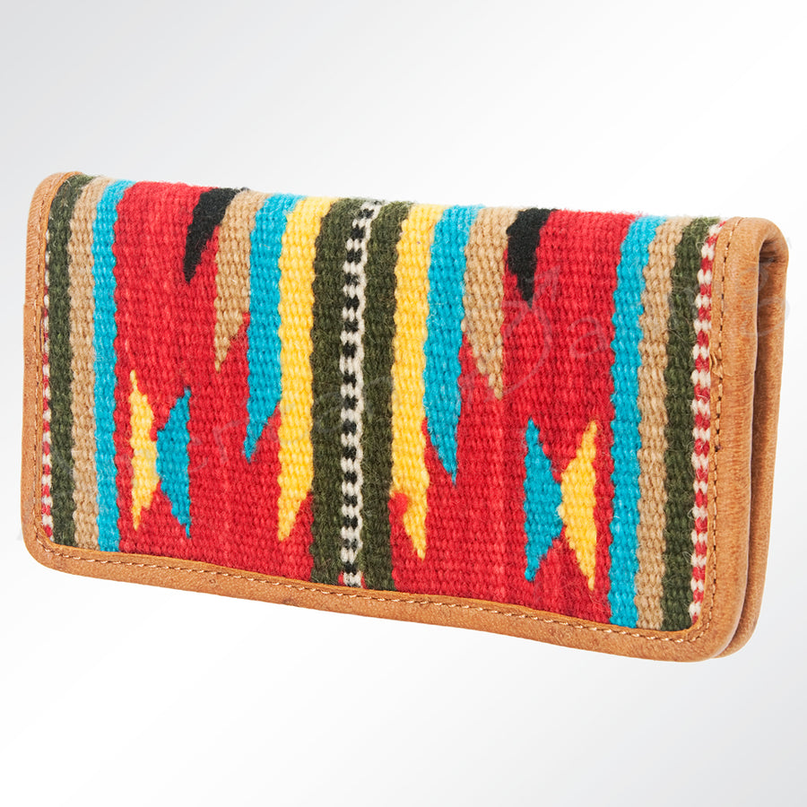 American Darling Western Clutch Bag Hand Tooled Floral Carved Genuine Vegetable Tanned Leather Purse with YKK Zipper