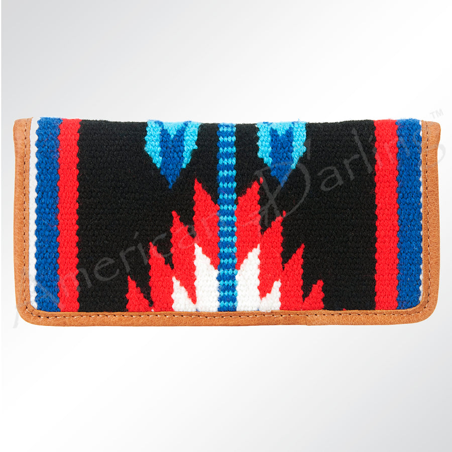 American Darling Western Clutch Bag Hand Tooled Floral Carved Genuine Vegetable Tanned Leather Purse with YKK Zipper