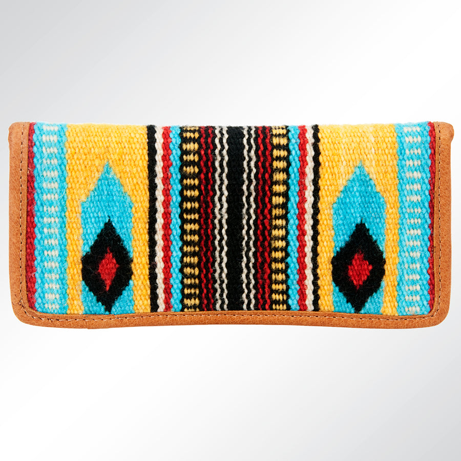 American Darling Western Clutch Bag Hand Tooled Floral Carved Genuine Vegetable Tanned Leather Purse with YKK Zipper