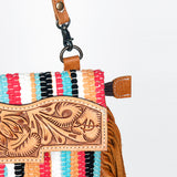 American Darling CrossBody Saddle Blanket Fabric Genuine Leather Western Women Bag Handbag Purse | Crossbody Bag for Women | Cute Crossbody Bag | Crossbody Purse | Travel Crossbody Bag