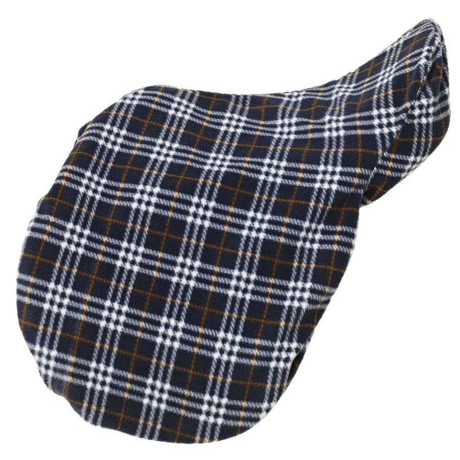 20Sx20Dx40W Centaur Close Contact Fleece Saddle Cover Blue Corn Plaid by Hilason – Cowboy and equestrian accessories