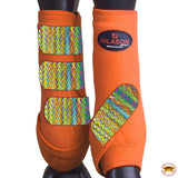 HILASON L M S Horse Front Leg Sport Boots| Printed Sport Boots| Horse Boots