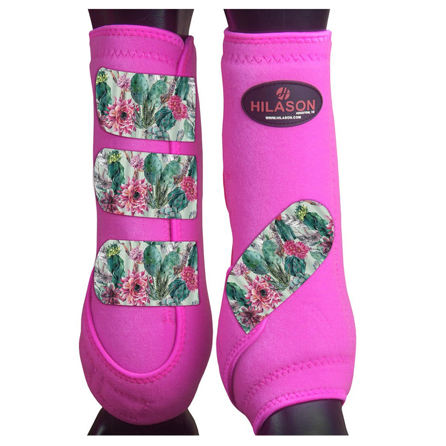 HILASON L M S H. Rear Hind Leg Sport Boots Printed Hind Rear Leg Boots by Hilason – Cowboy and equestrian accessories