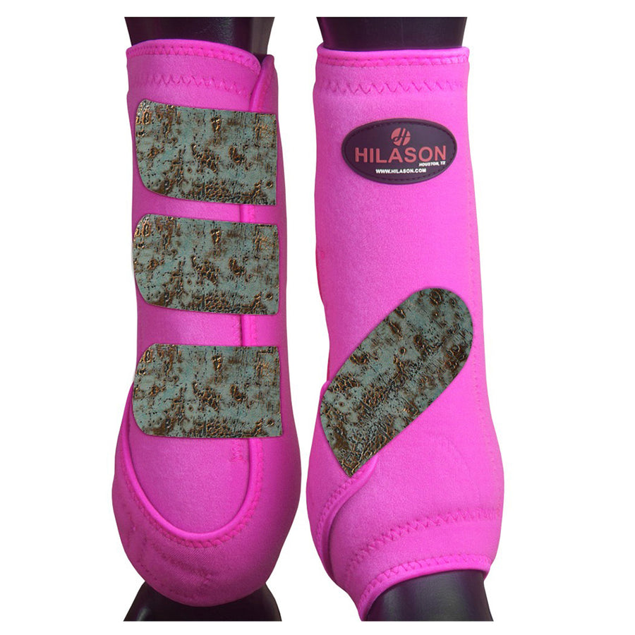 HILASON L M S H. Rear Hind Leg Sport Boots Printed Hind Rear Leg Boots by Hilason – Cowboy and equestrian accessories