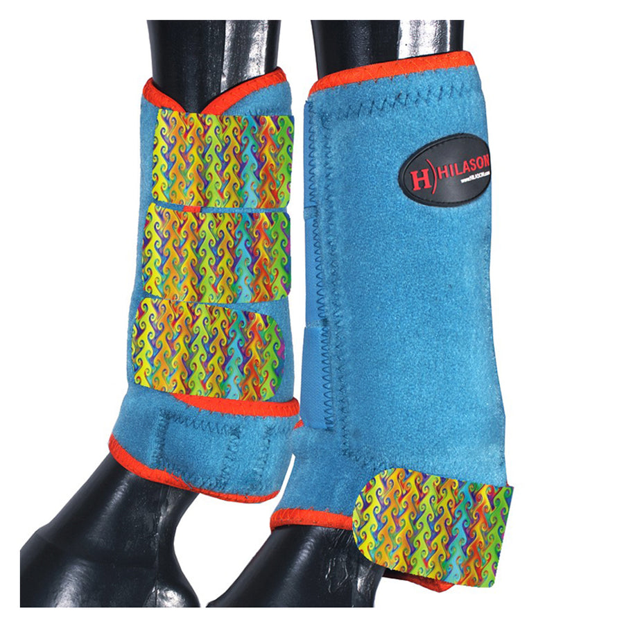 HILASON L M S H. Front Leg Sport Boots| Printed Sport Boots| H. Boots by Hilason – Cowboy and equestrian accessories
