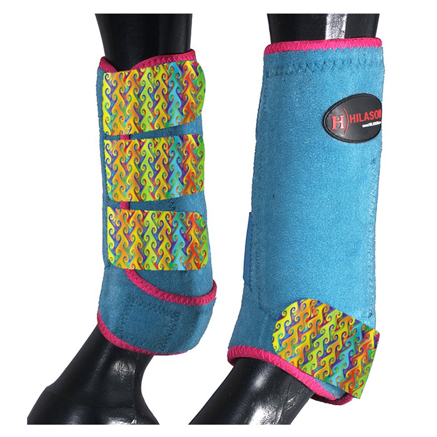HILASON L M S H. Front Leg Sport Boots| Printed Sport Boots| H. Boots by Hilason – Cowboy and equestrian accessories