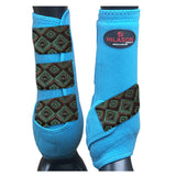 HILASON L M S H. Rear Hind Leg Sport Boots Printed Hind Rear Leg Boots