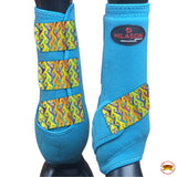 HILASON L M S Horse Front Leg Sport Boots| Printed Sport Boots| Horse Boots